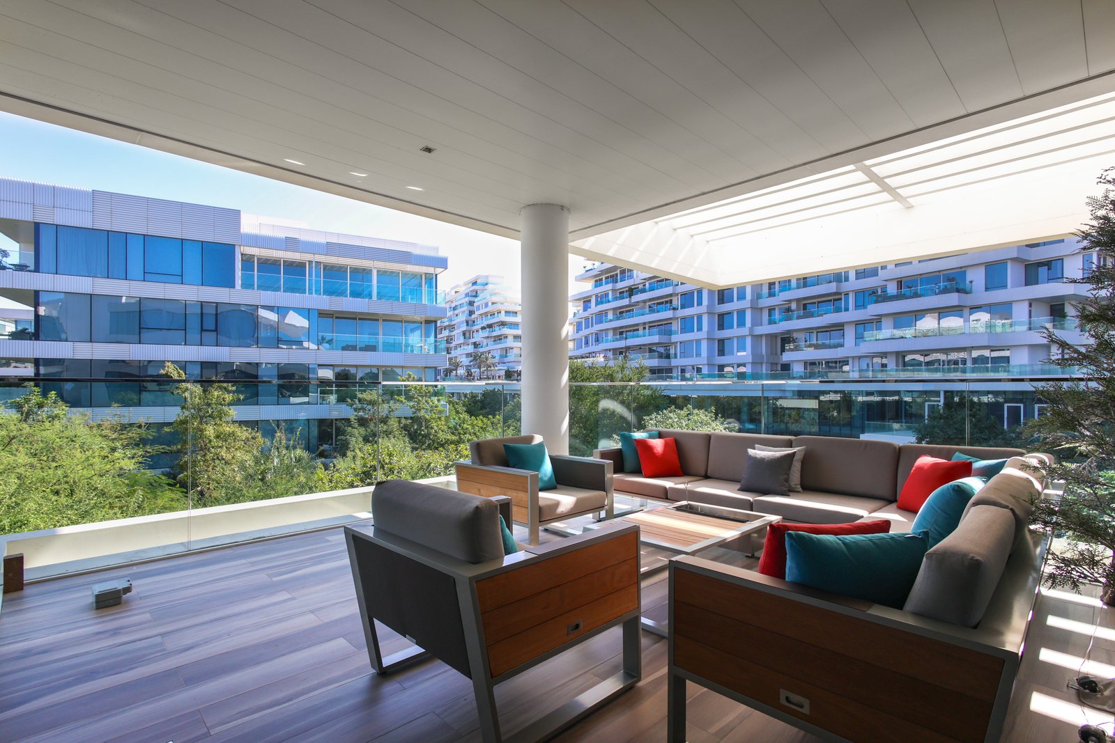 Living area sounding by nuture Ashjar Al Barari Dubai